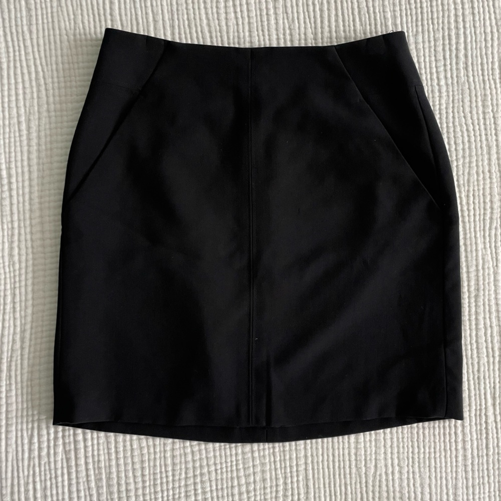 Loft Black A Line Skirt